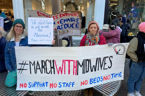 March with Midwives marchers