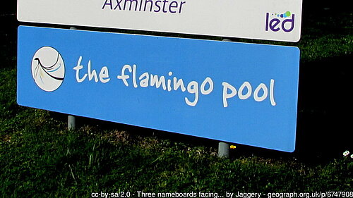 The Flamingo Pool sign